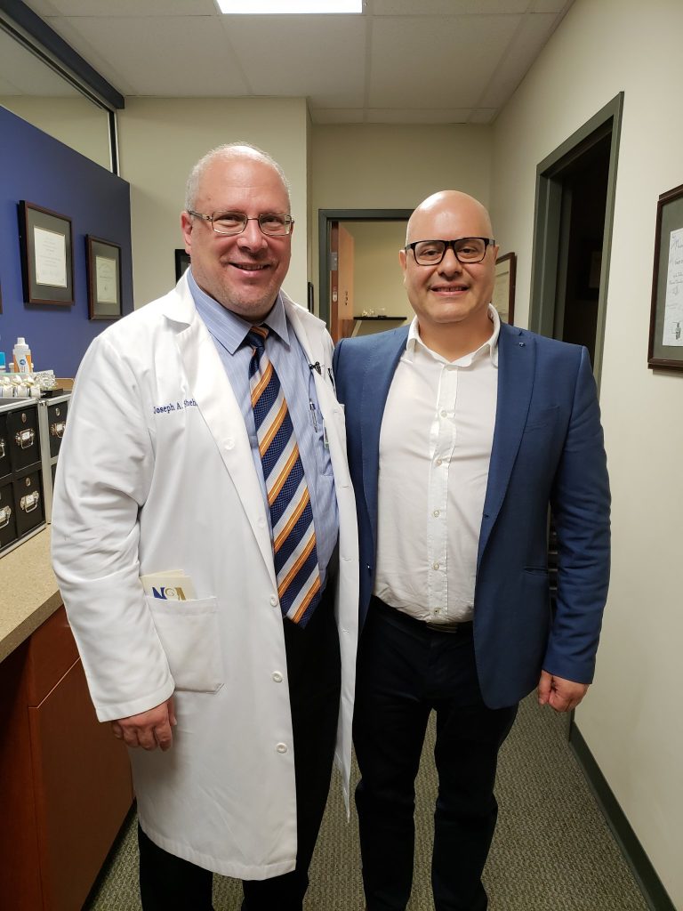 Joe El Hajj avec le Dr Joseph Shehadi
